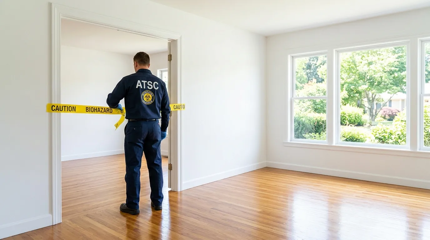 Certified biohazard cleanup crew performing Crime Scene Cleanup in Monticello